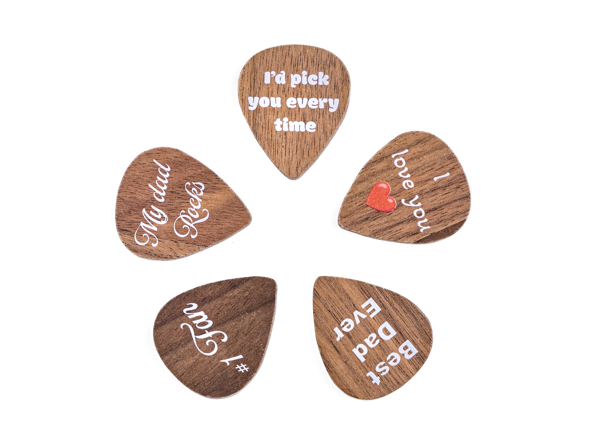 Walnut Guitar Pick Box