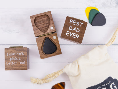 Walnut Guitar Pick Box