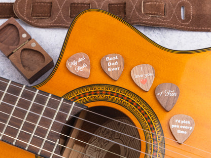 Walnut Guitar Pick Box