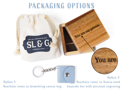 Leather Photo Album Keychain