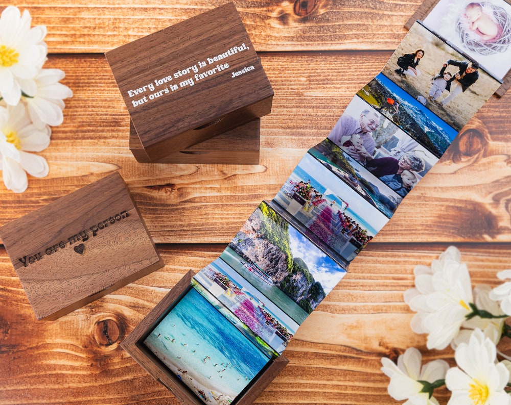 Wooden Photo Pull Out Gift Box